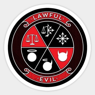 Lawful Evil Sticker